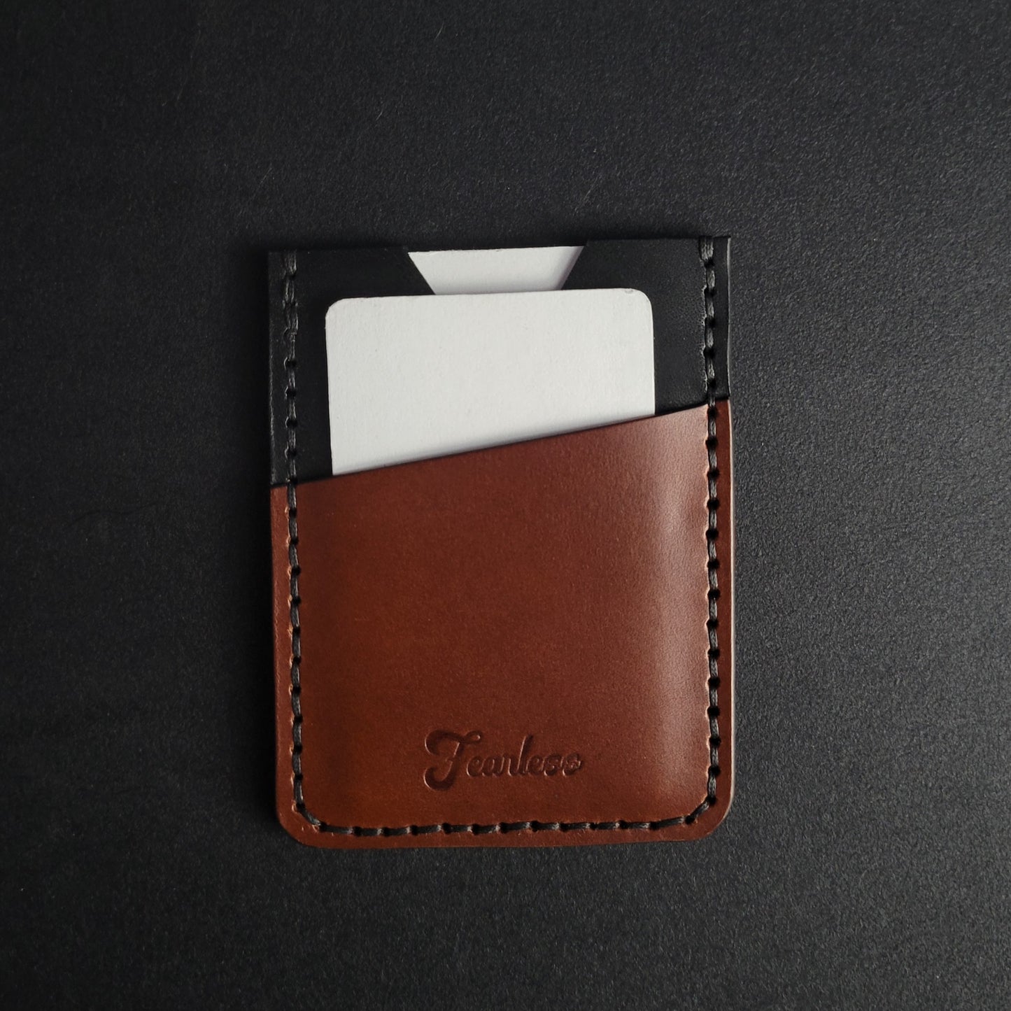 MONEY CLIP WALLET - dark brown/black