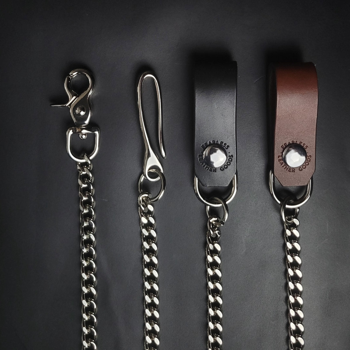 BIKER WALLET CHAIN - Nickel Plate