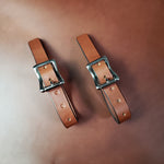 Load image into Gallery viewer, Leather Wall Mount for Axe, Rifle, or Sword
