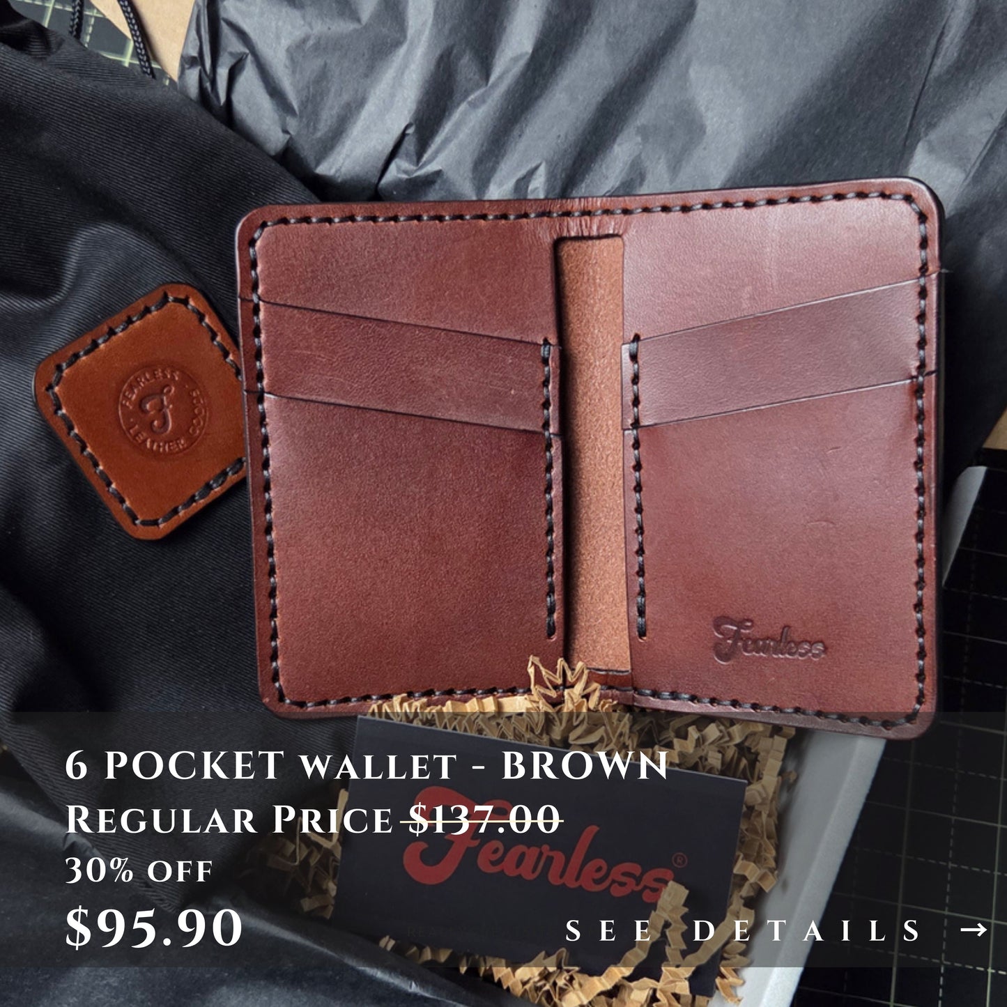 6 POCKET WALLET - Ready to Ship Special Pricing