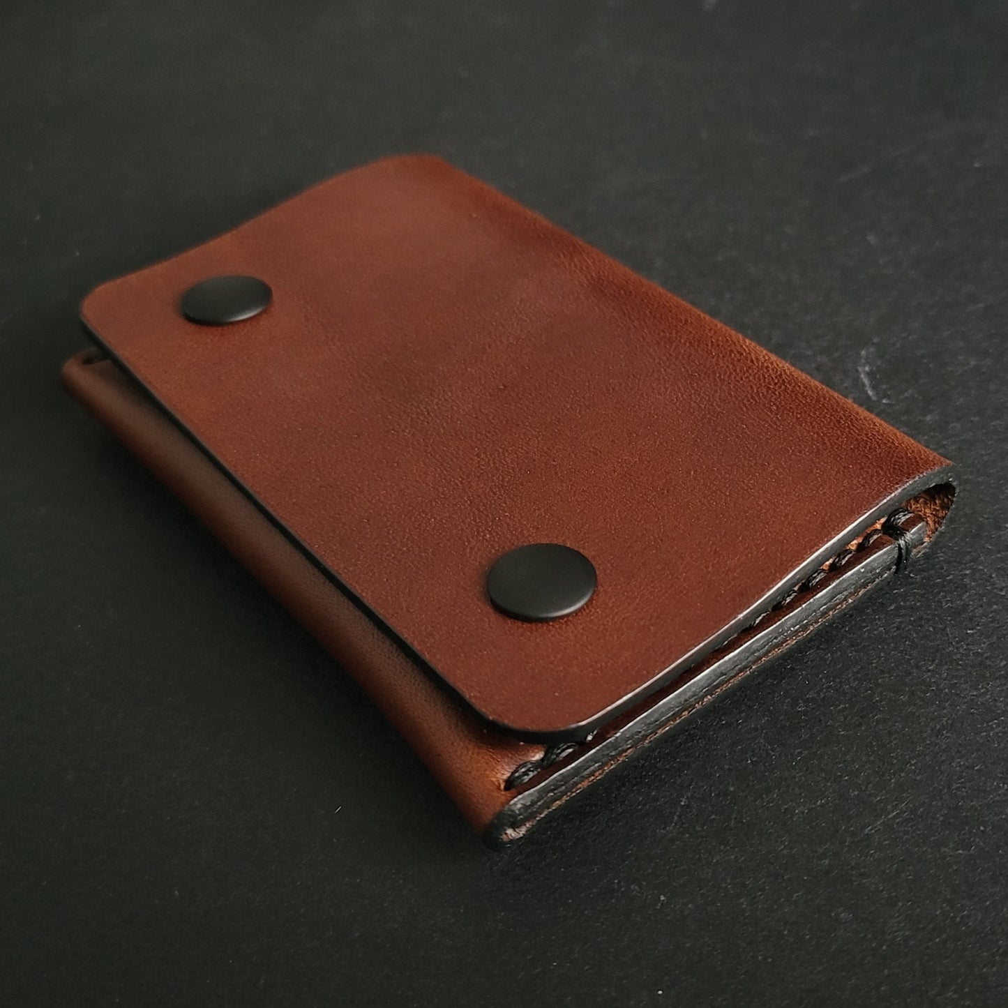 SINGLE POCKET - brown leather