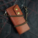 Load image into Gallery viewer, Long Trucker Wallet – Brown
