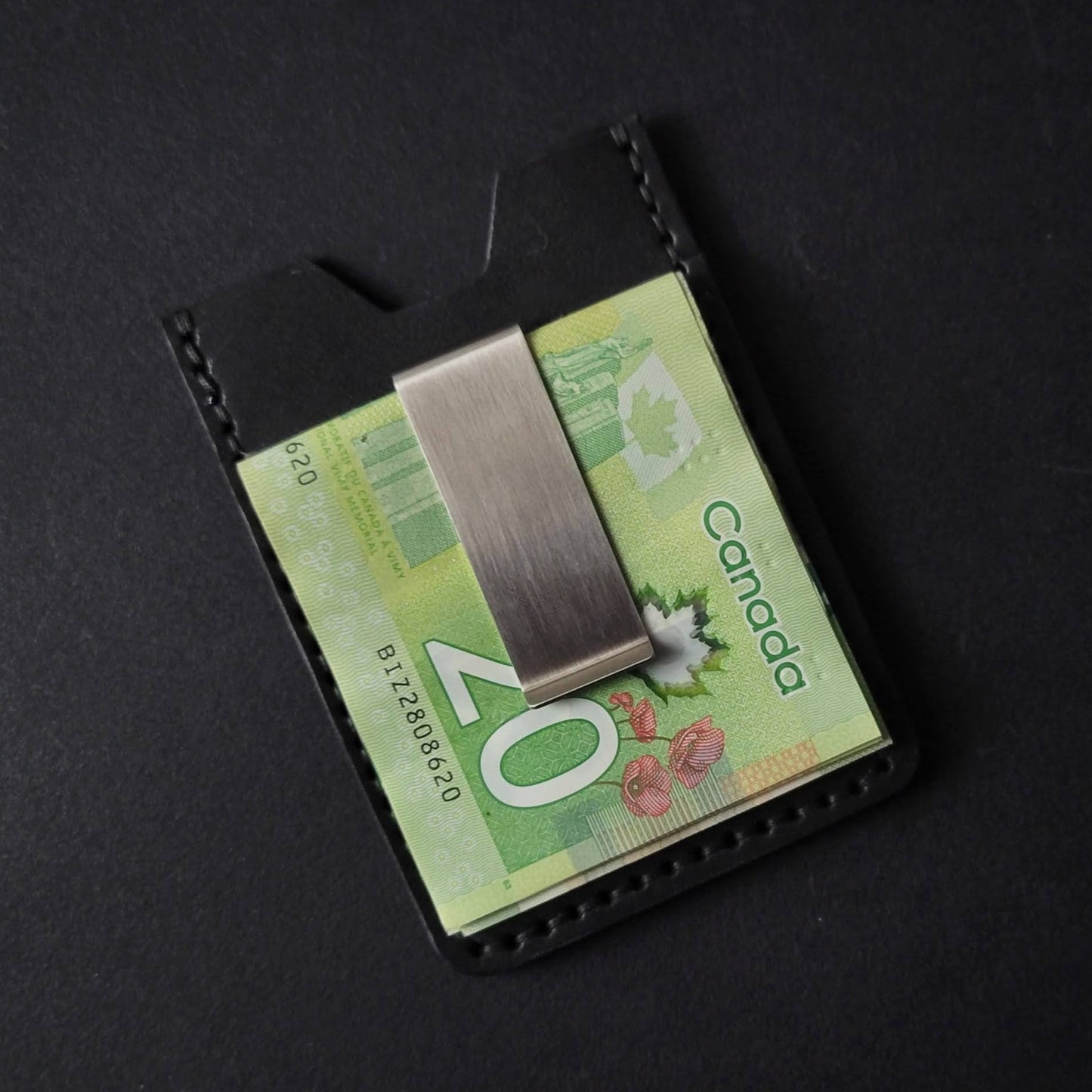 MONEY CLIP WALLET  - black