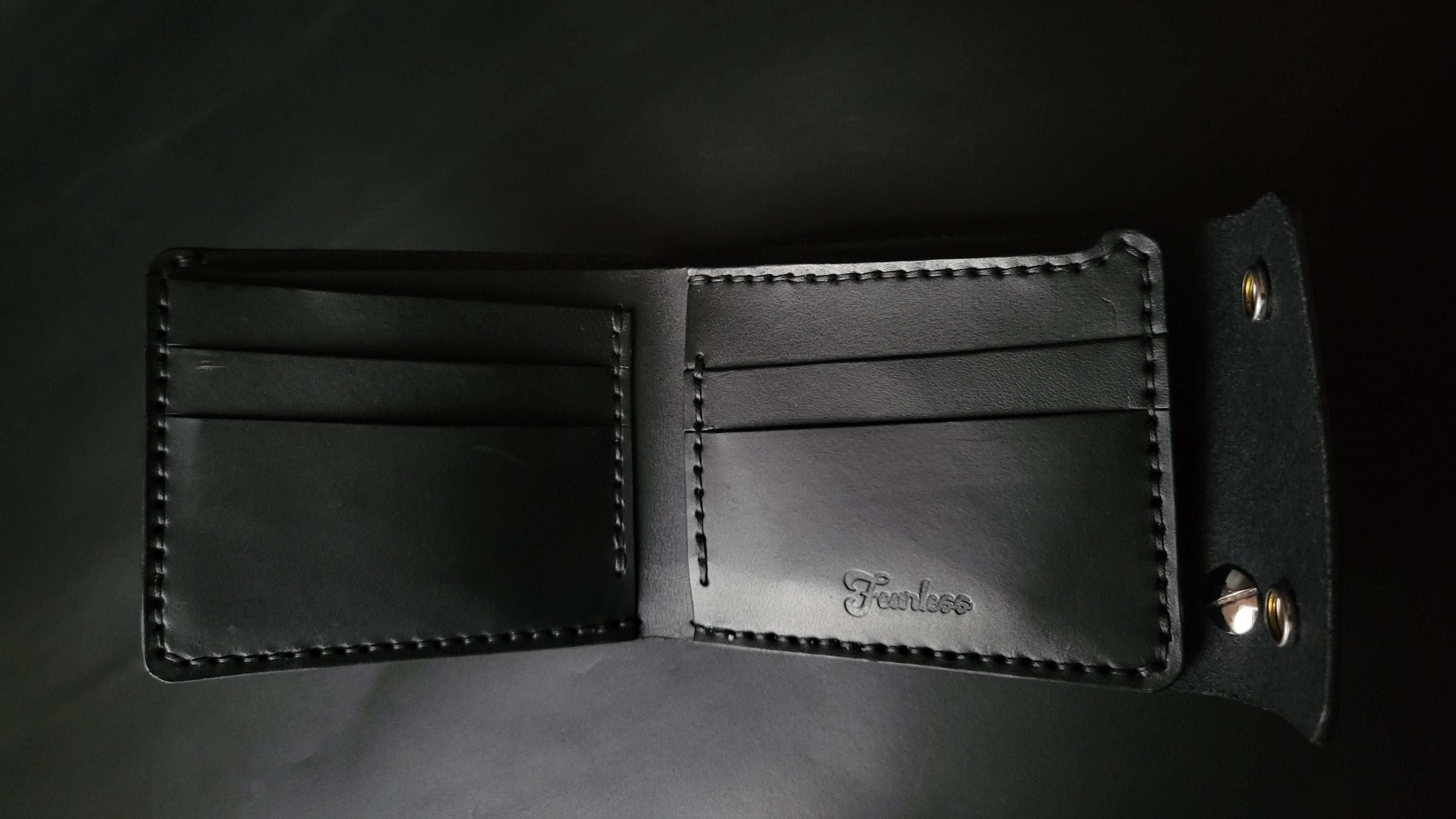 Classic Biker Wallet – Black