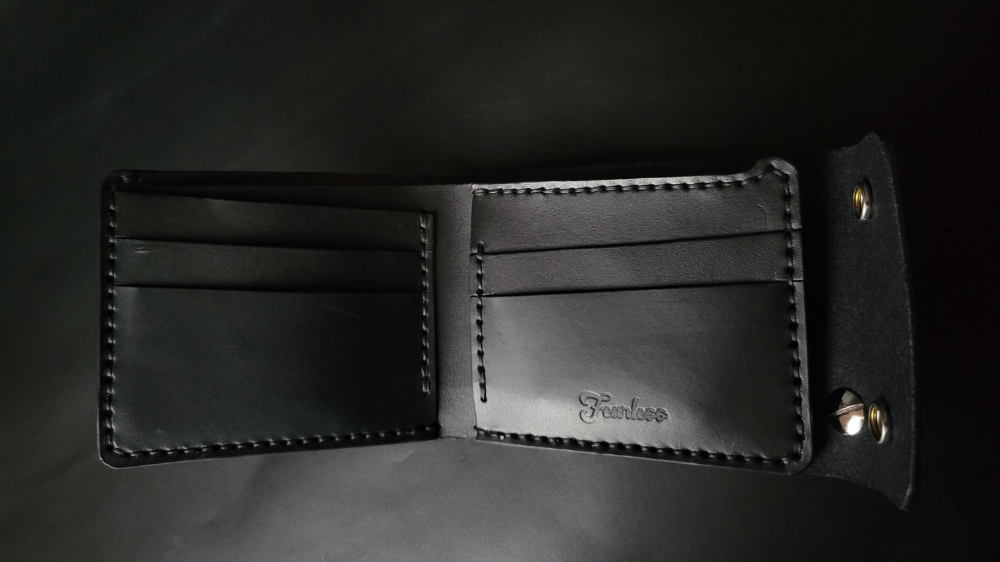 Classic Biker Wallet – Black