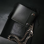 Load image into Gallery viewer, Classic Biker Wallet – Black
