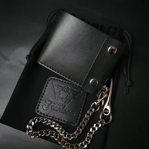 Classic Biker Wallet – Black