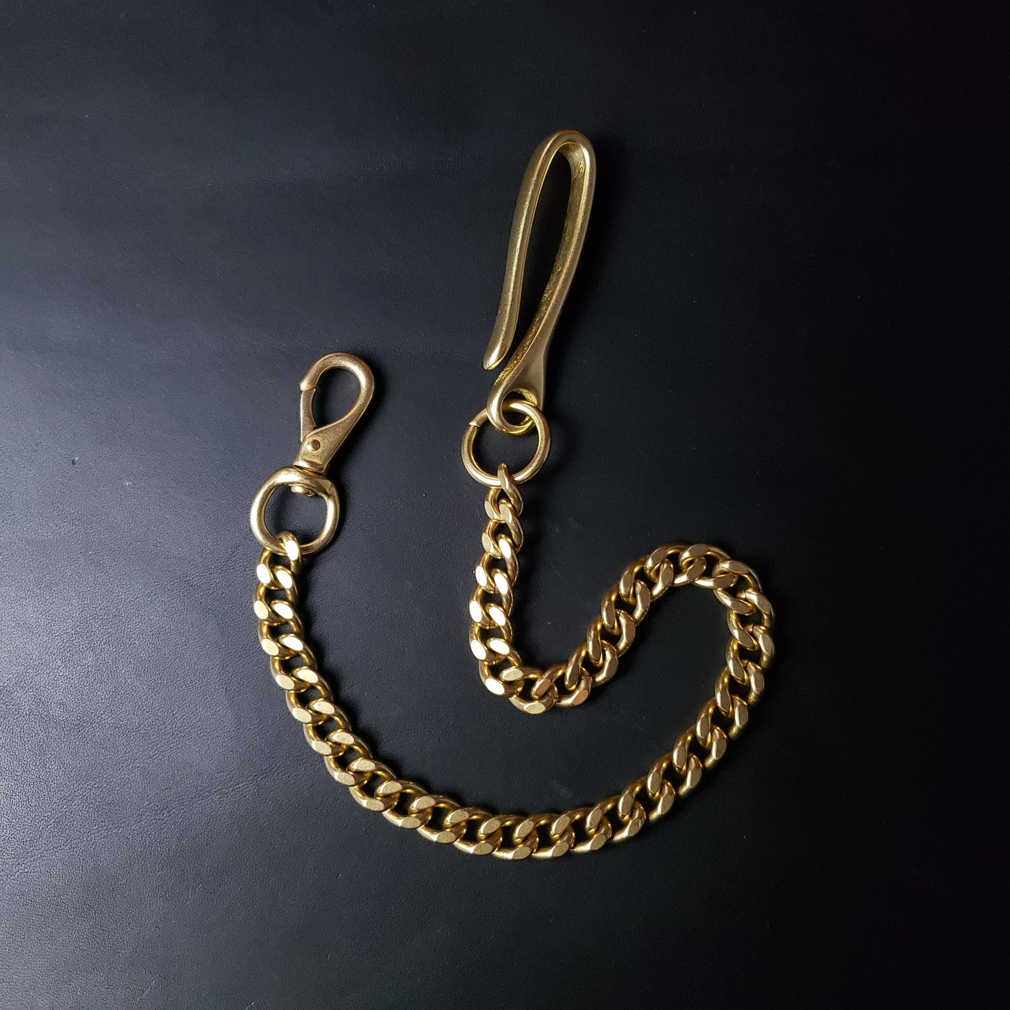 BIKER WALLET CHAIN - Natural Brass