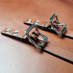 Load image into Gallery viewer, Leather Wall Mount for Axe, Rifle, or Sword
