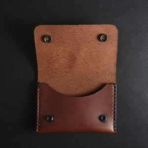 SINGLE POCKET - brown leather