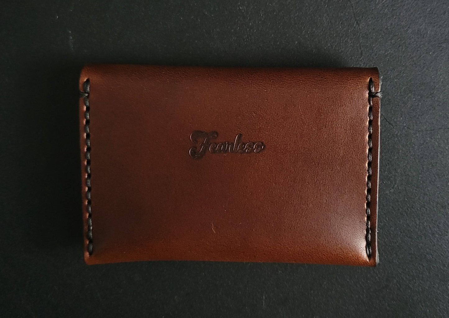 SINGLE POCKET - brown leather