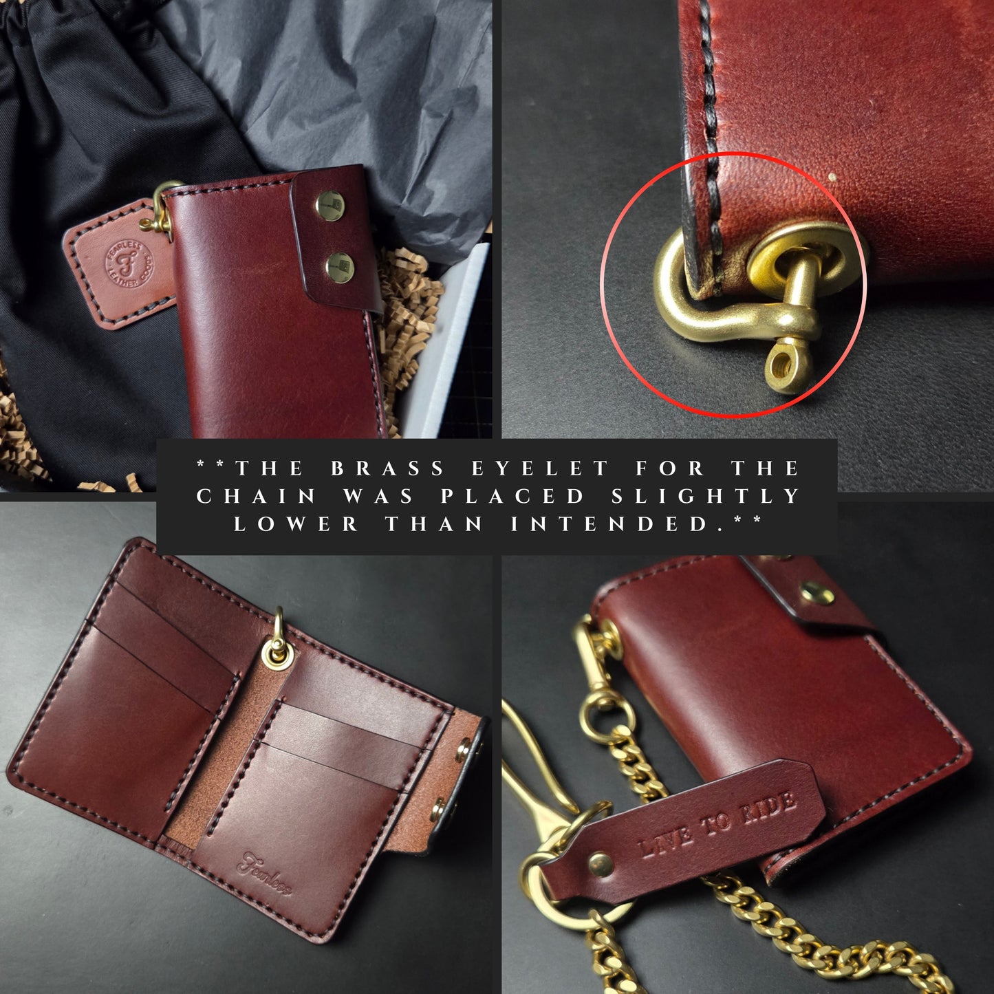 6 POCKET BIKER WALLET - Ready to Ship Special Pricing