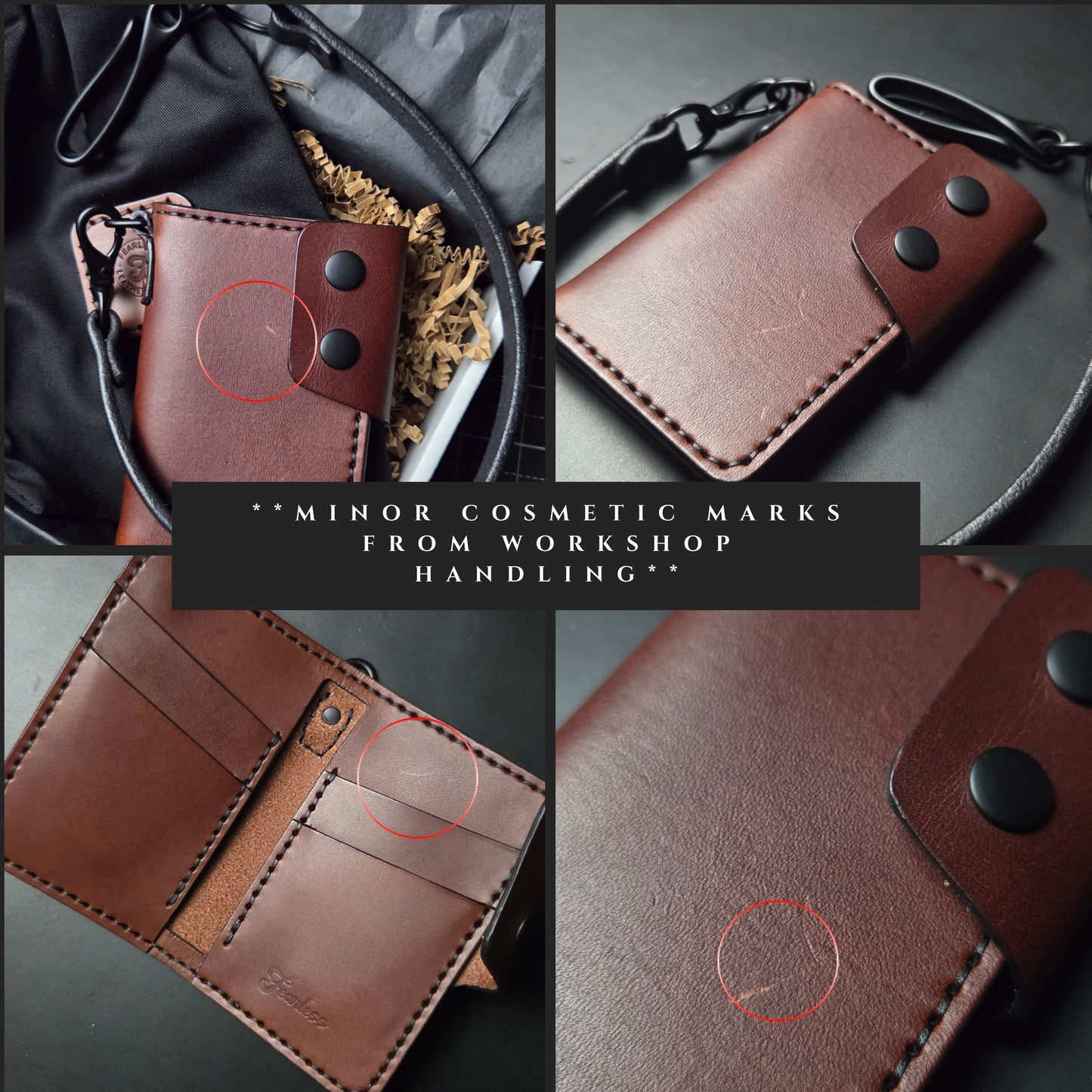 6 POCKET BIKER WALLET - Ready to Ship Special Pricing