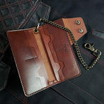 Load image into Gallery viewer, Long Trucker Wallet – Brown
