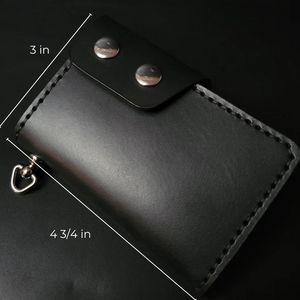 6 Pocket Biker Wallet – Black
