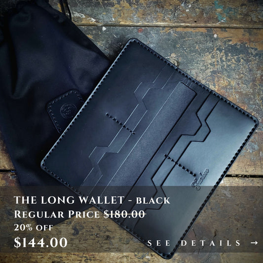 FULL BLACK LONG WALLET - Ready to Ship Special Pricing