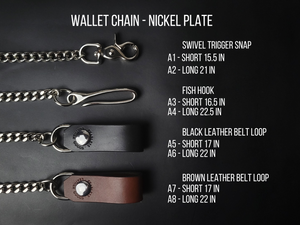 6 Pocket Biker Wallet – Black