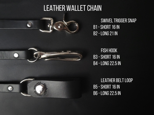 6 Pocket Biker Wallet – Black