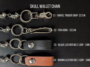 6 Pocket Biker Wallet – Black