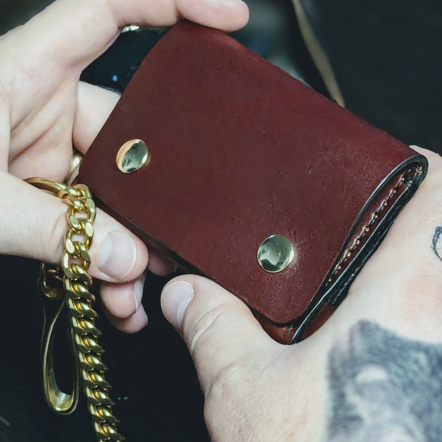 Single Pocket Biker Wallet