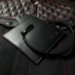 Load image into Gallery viewer, Long Trucker Wallet – all black
