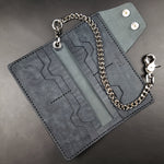 Load image into Gallery viewer, Long Trucker Wallet – Blue
