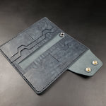 Load image into Gallery viewer, Long Trucker Wallet – Blue

