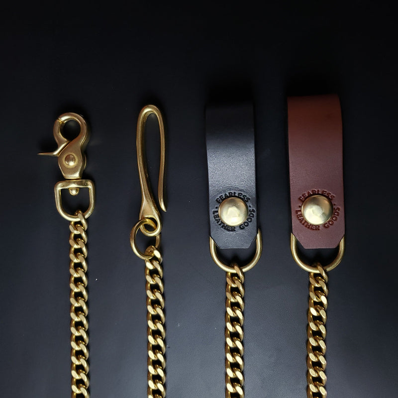 BIKER WALLET CHAIN - Natural Brass