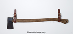 Load image into Gallery viewer, Leather Wall Mount for Axe, Rifle, or Sword
