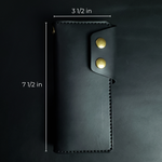 Load image into Gallery viewer, Long Trucker Wallet – black
