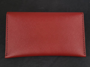 ENVELOPE WALLET - red wine saffiano
