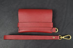 Load image into Gallery viewer, SINGLE POCKET SAFFIANO - red wine
