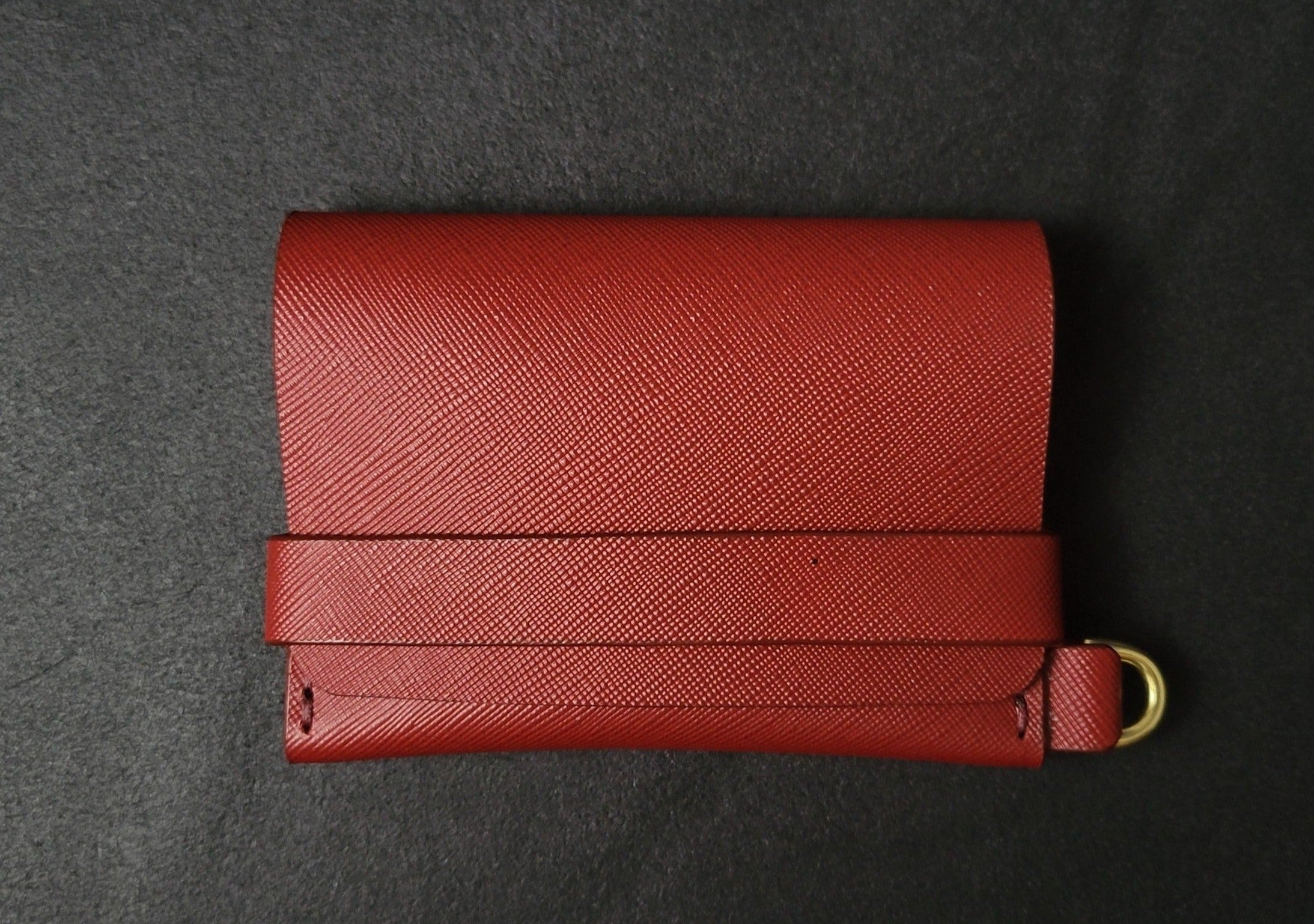SINGLE POCKET SAFFIANO - red wine