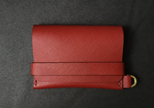 SINGLE POCKET SAFFIANO - red wine