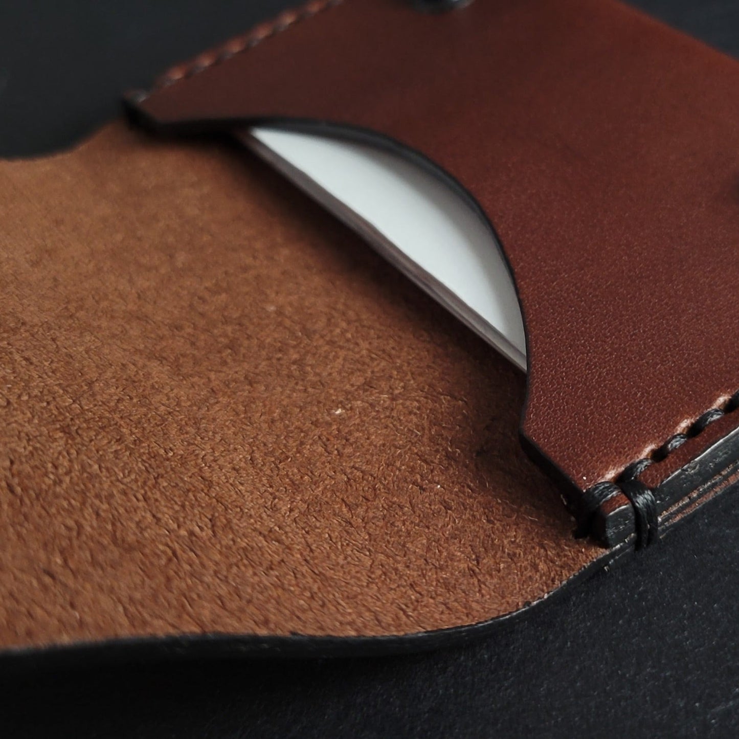 SINGLE POCKET BIKER WALLET - brown