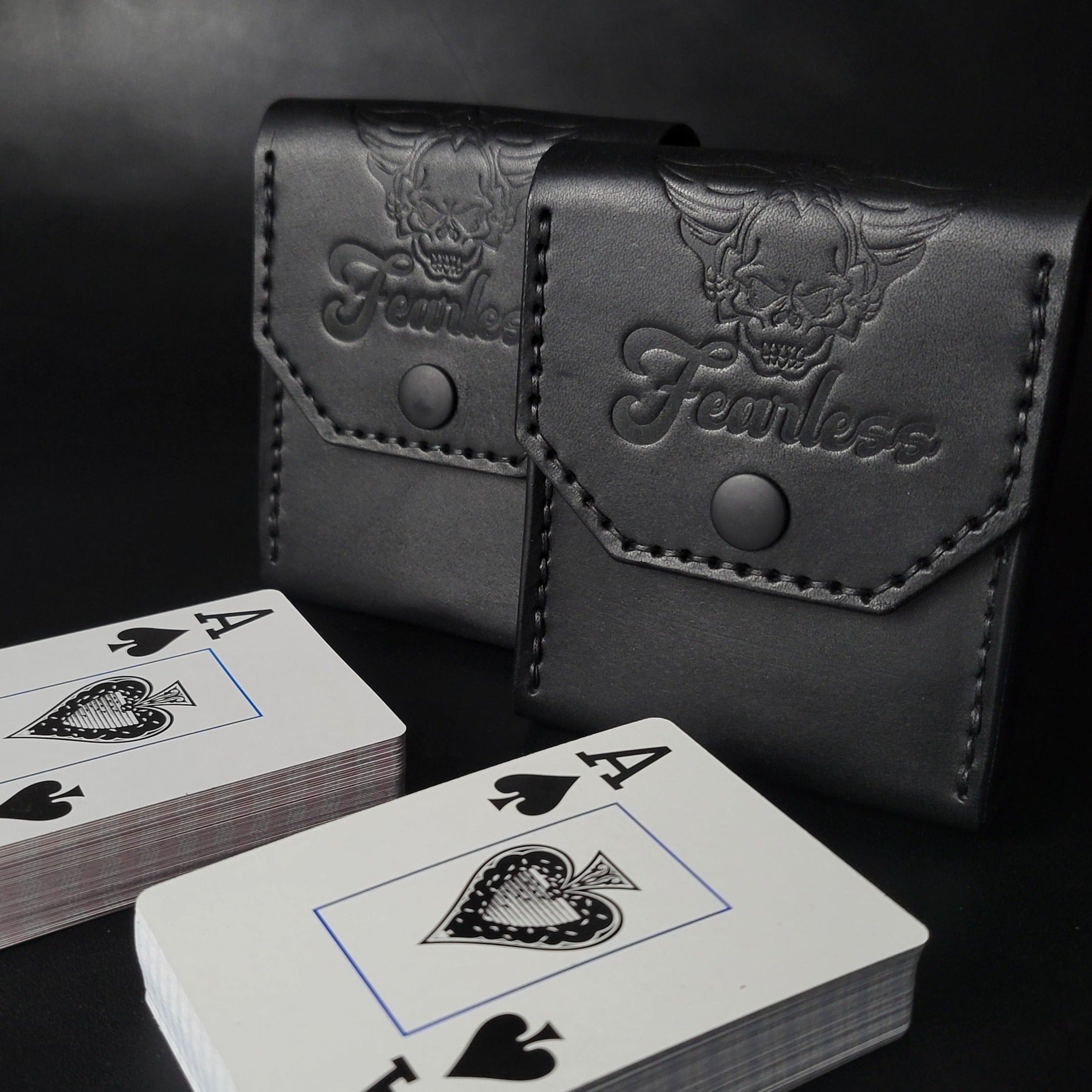 set of Playing Card Case FEARLESS SKULL