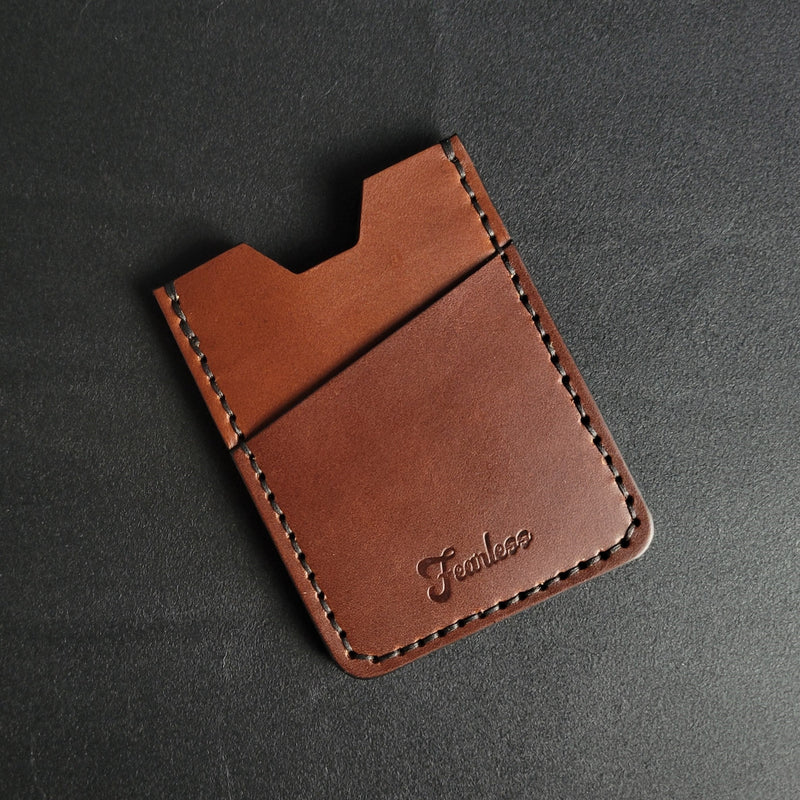 MONEY CLIP WALLET  - dark brown