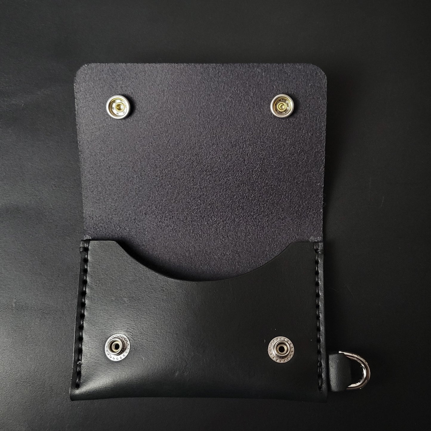 SINGLE POCKET BIKER WALLET - black
