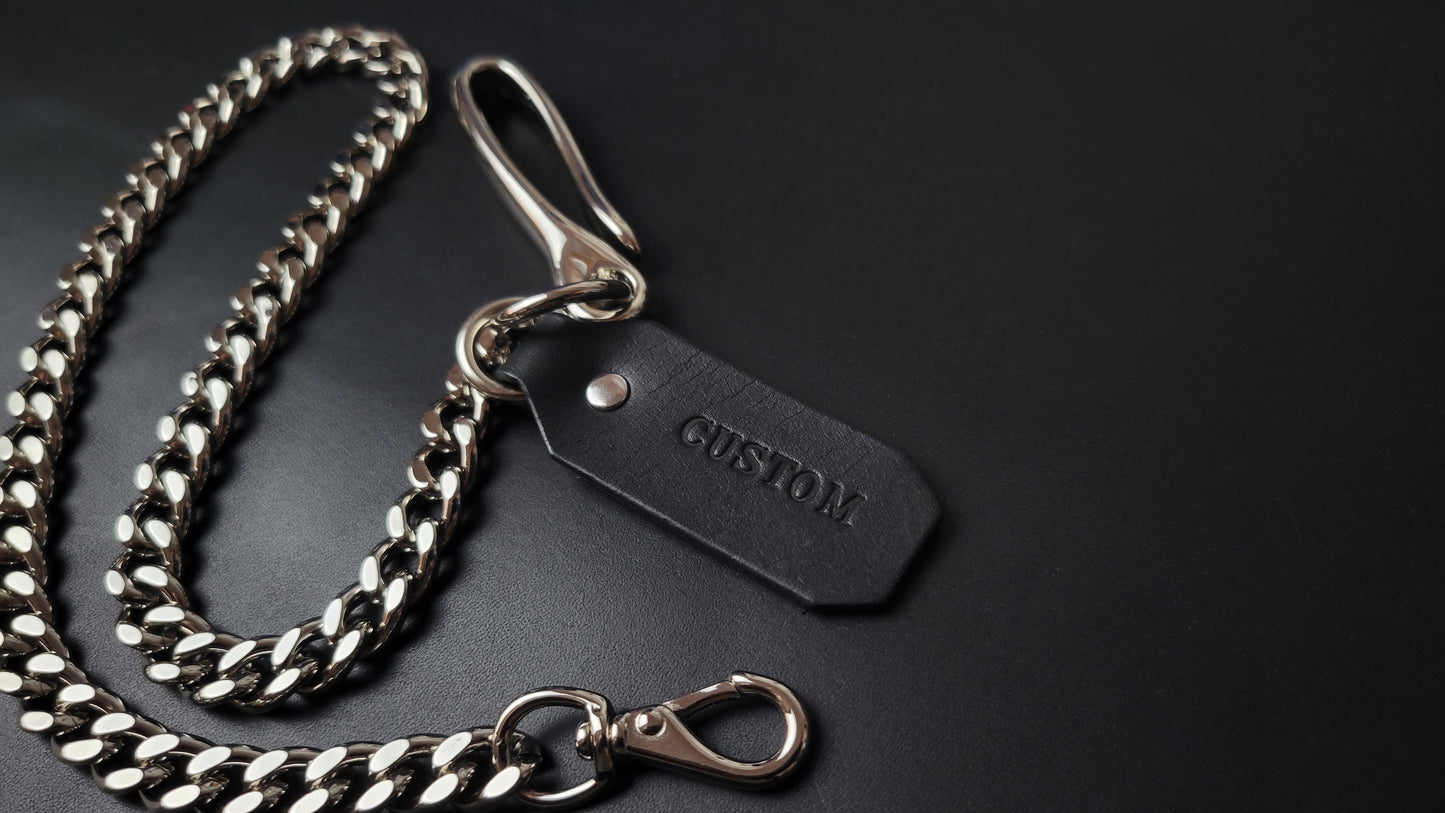 BIKER WALLET CHAIN - Nickel Plate