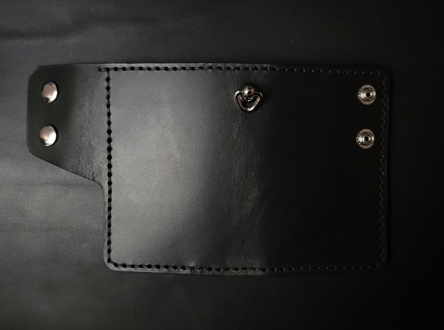 6 Pocket Biker Wallet – Black