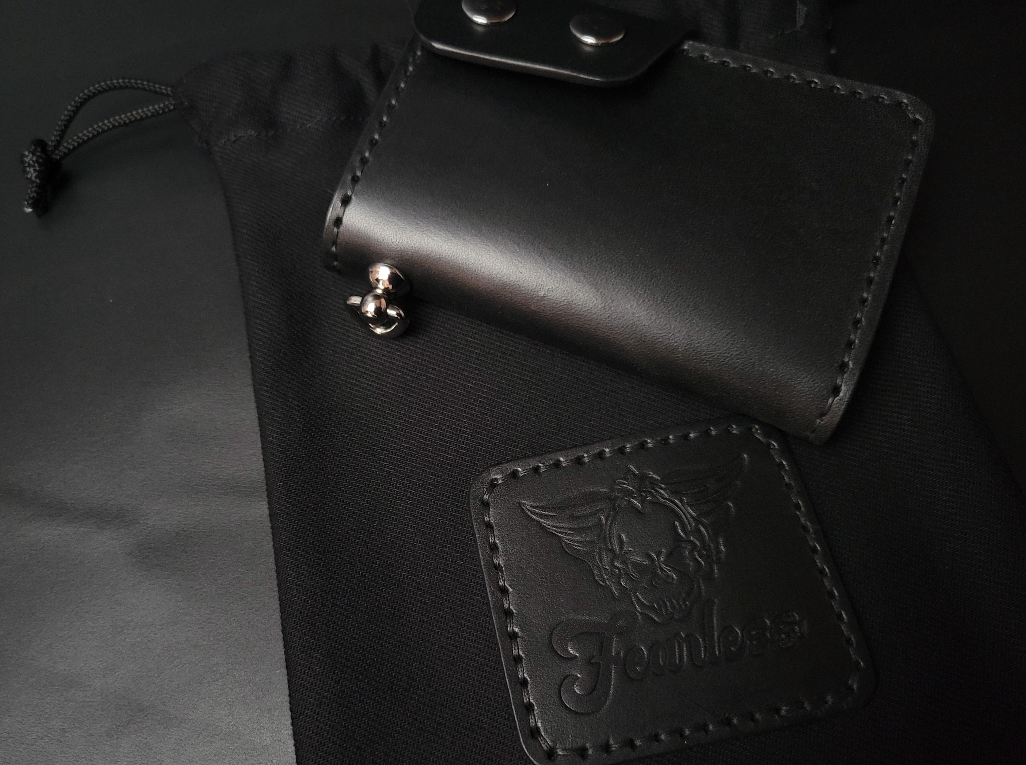 6 Pocket Biker Wallet – Black