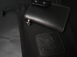 6 Pocket Biker Wallet – Black