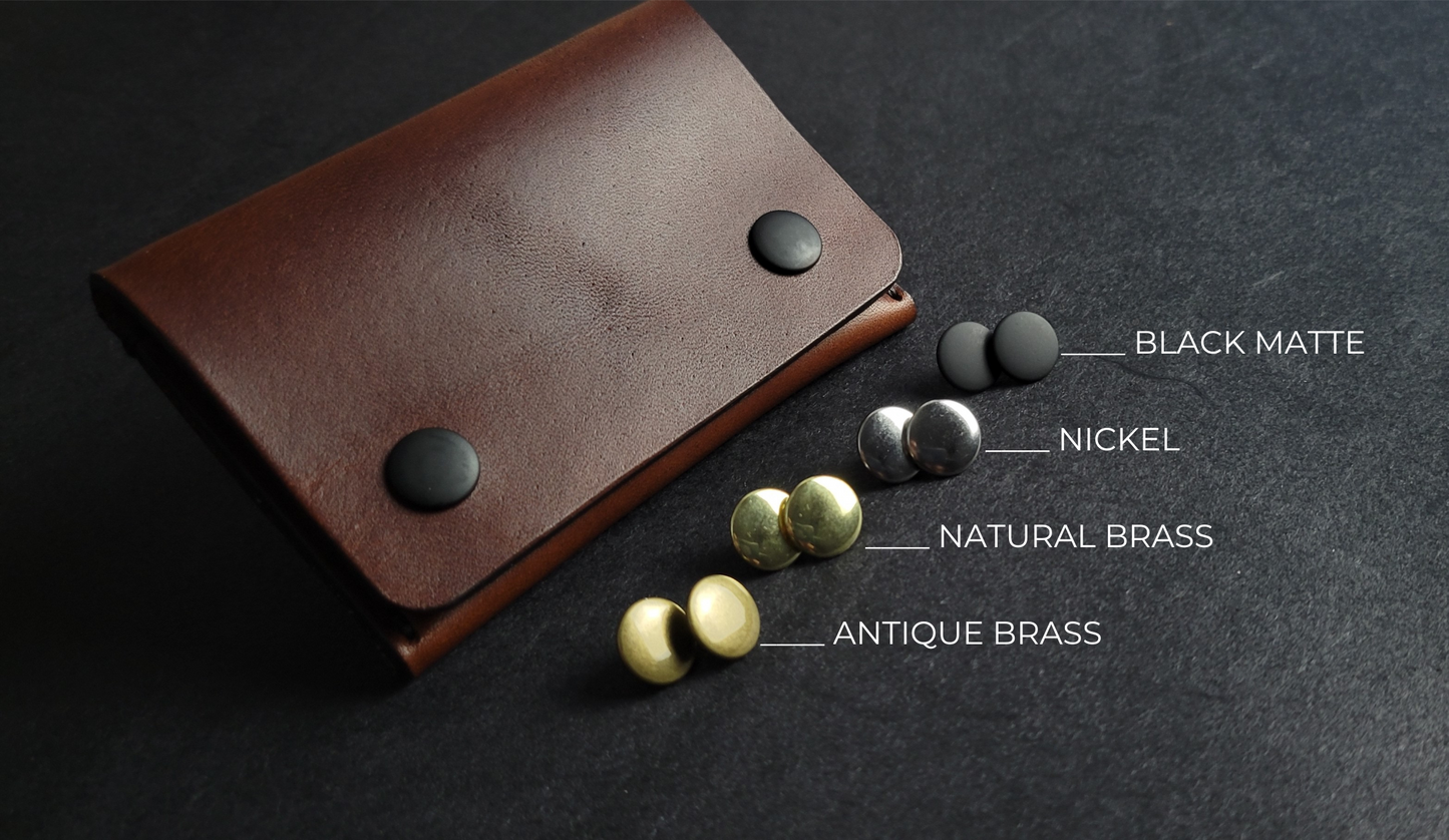 DOUBLE-POCKET - brown leather
