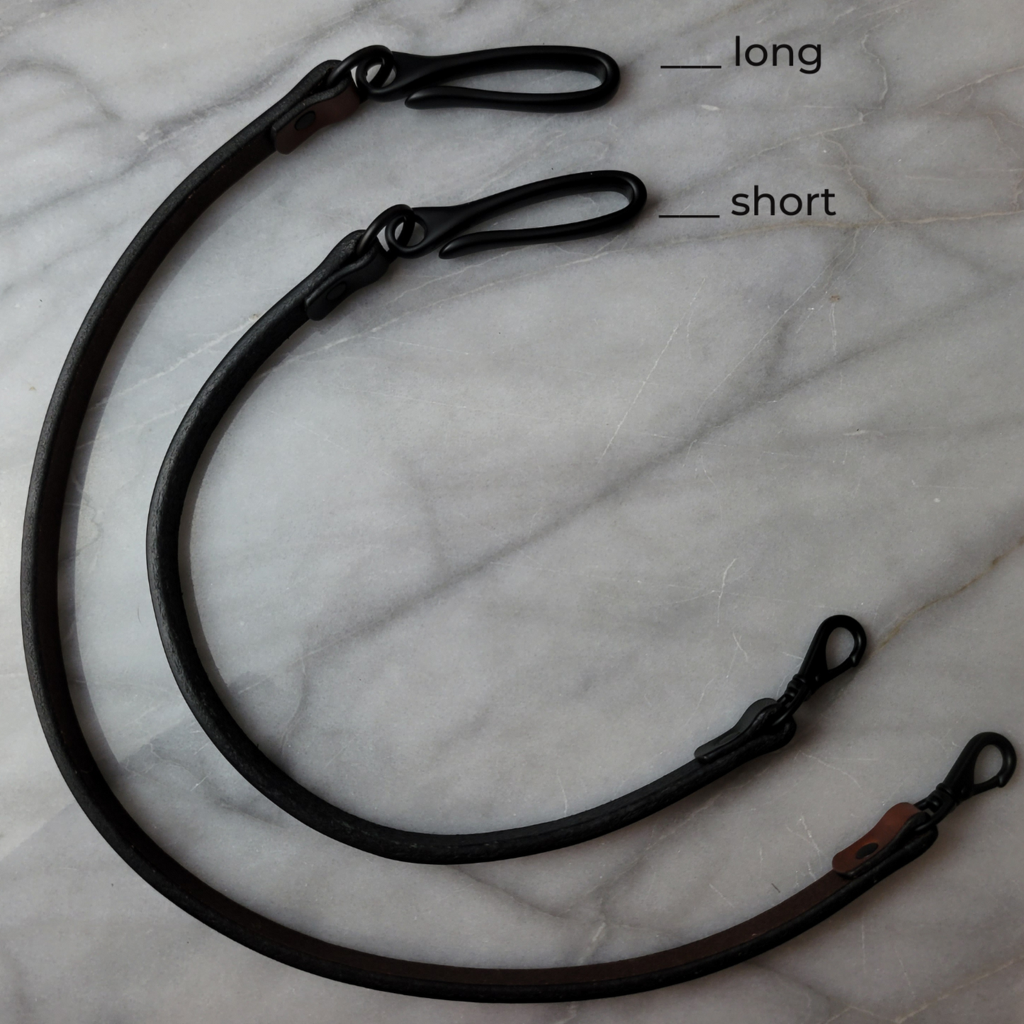 BLACK LEATHER WALLET CHAIN - all Black