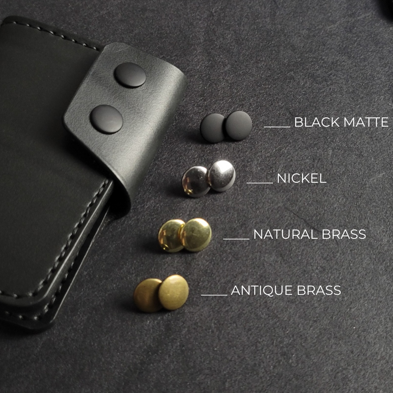 6 POCKET SNAP WALLET - black