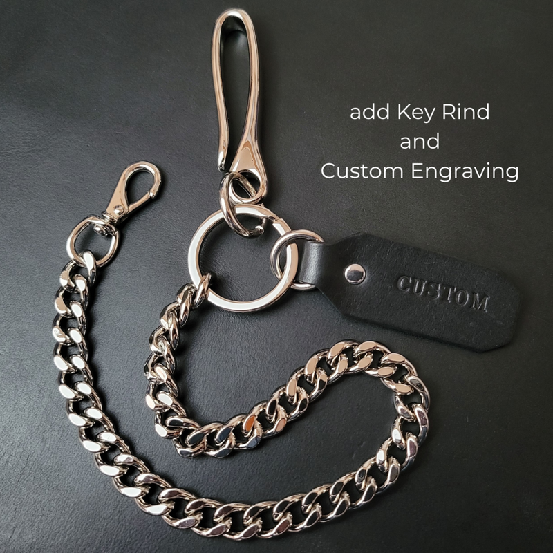 BIKER WALLET CHAIN - Nickel Plate