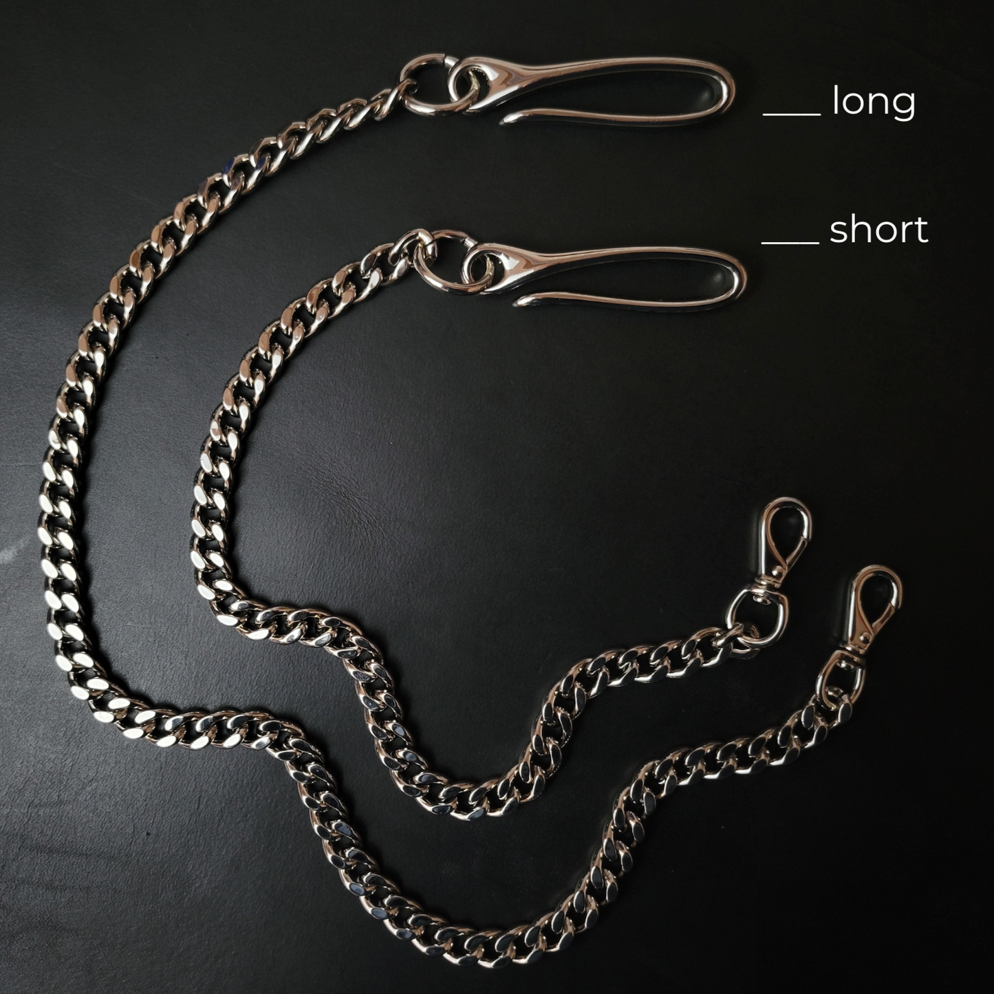 BIKER WALLET CHAIN - Nickel Plate